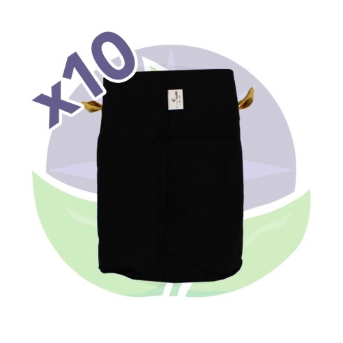 Set of 10 Textile Pots 50L - 33 x 33 x 46cm - GreenCube