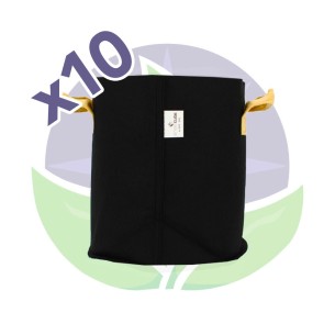 Lot 10 Pots textile 20L - 26 x 26 x 30cm - GreenCube
