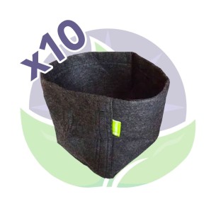 Lot de 10 pots Propot textile 11L - GardenHighPro