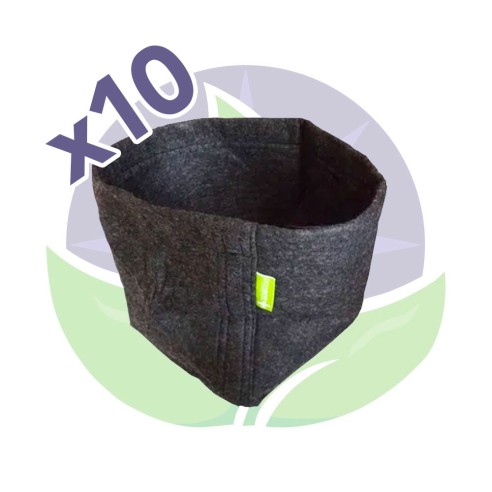Lot de 10 pots Propot textile 11L - GardenHighPro