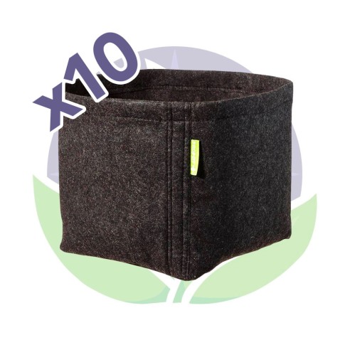 Lot de 10 pots Propot textile 20L - GardenHighPro