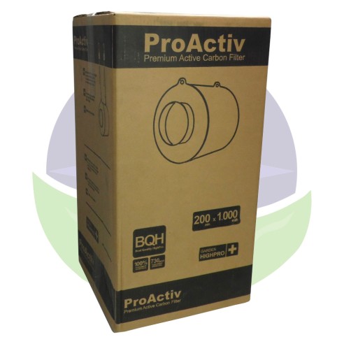PROACTIV charcoal filter 200mm - 1000m3/h - GARDEN HIGHPRO