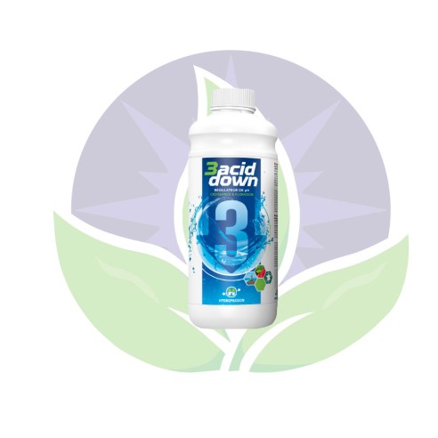 3 ACID down pH - pH regulator from 250ml to 1L - HYDROPASSION