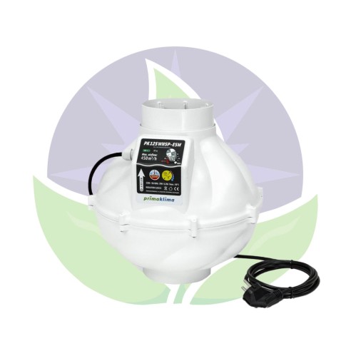 125mm - 450m³/h - PK125WHSP-ESM - Extracteur d'air - 1 Vitesse - Prima Klima