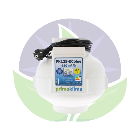 125mm - 680m³/h - PK125ECBLUE - Extracteur d'air - 1 Vitesse - EC blue - Prima Klima