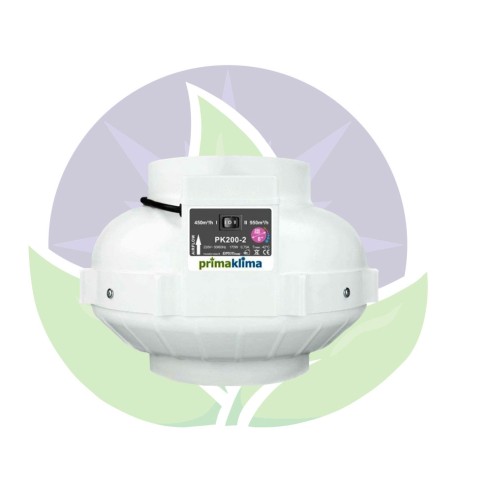 200mm - 450/950m³/h - Extracteur d'air - 2 Vitesses - Prima Klima