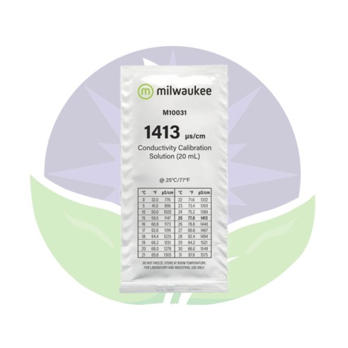 Etalonnage testeur EC1413µS/cm - Sachet 20ml - Milwaukee