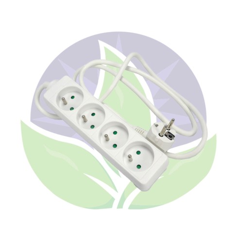 Bloc 4 prises - multiprises - 16A - Blanc