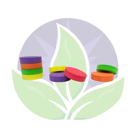 192 Neoprene 5cm colour discs - Neptune Hyproponics